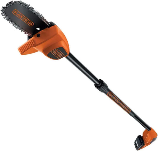 Black+Decker modèle GPC1820L20-QW, Elagueur sur Perche Sans Fil 18 V, Guide de 20 cm