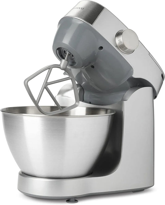 Kenwood robot pâtissier KHC29.A0SI, puissance 1000 W, capacité 4,3 L, plastique, acier inoxydable, finition argentéeé