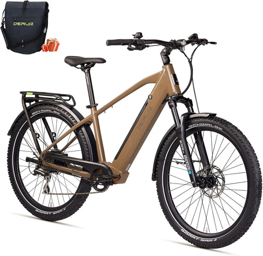 Vélo électrique DERUIZ Marble SUV, 27,5' avec batterie 644 Wh, max. 150 km, dérailleur 8 niveaux de vitesse, capteur de couple, freins hydrauliques