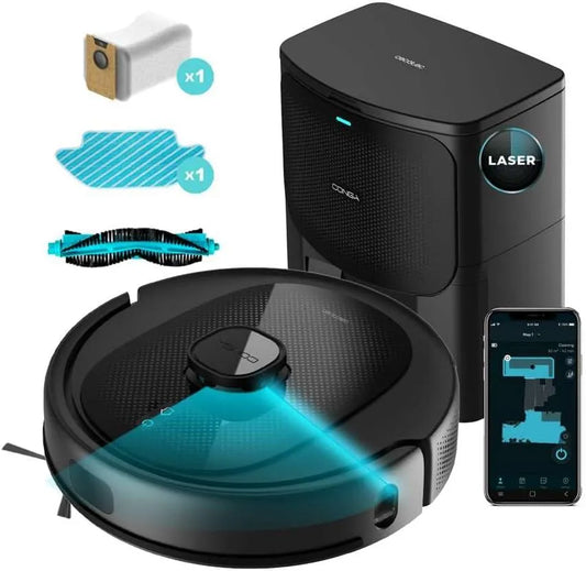 Cecotec aspirateur 8290 7000, Robot Conga Immortal Ultra Power Home Genesis. iTech Eye, 280 m2, Plan de pièce, Zone réglementée, Surface Totale, Pa