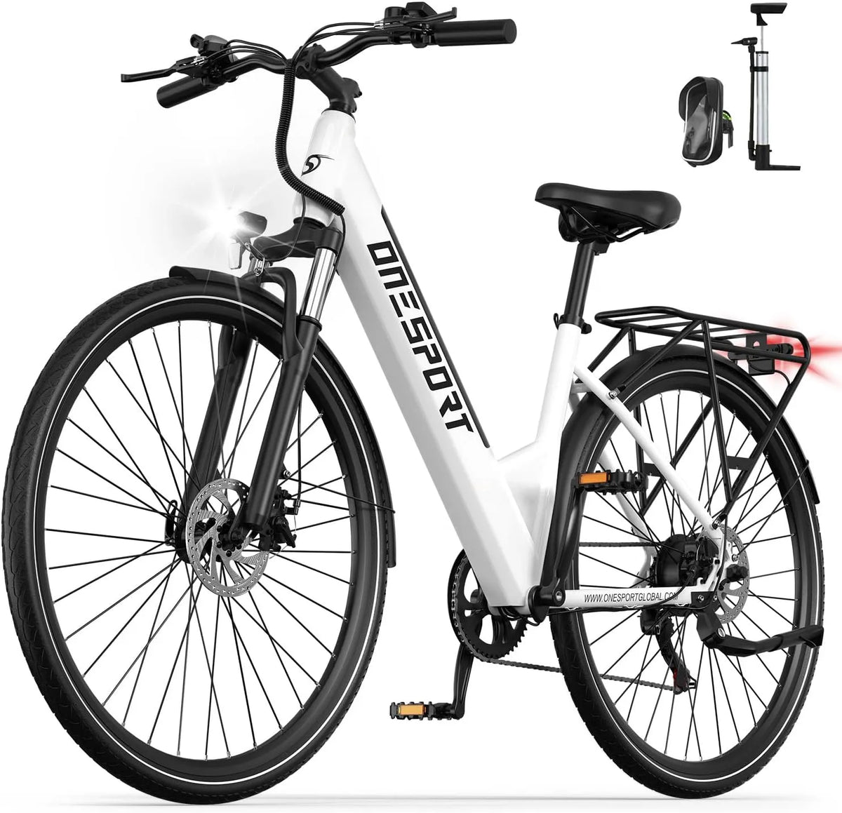 Vélo électrique OT12 ONESPORT, Ebike 27,5 Pouces avec Moteur 250W Batterie 36V 13Ah Autonomie 65 Km