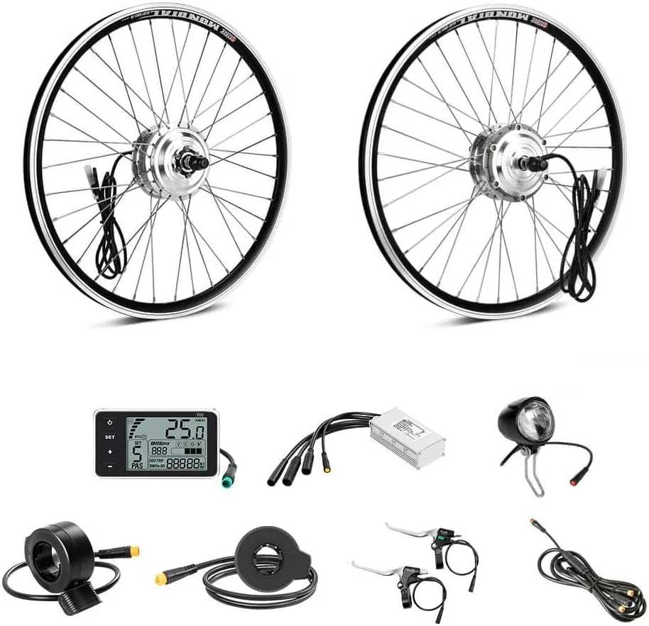 Vélo électrique 700C, Moteur 36V 250W Roue Électrique Avant pour Vélos, SEASON Ebike Kit de Conversion pour 20'', 24'', 26'', 28''