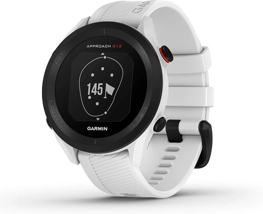 Modèle Montre de Golf GPS Facile à Utiliser S12 02472-02 Garmin Approach, Plus de 42 000 Parcours préchargés, 010, finition blanche